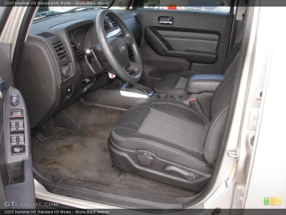 Ebony Black 2007 Hummer H3 Interiors