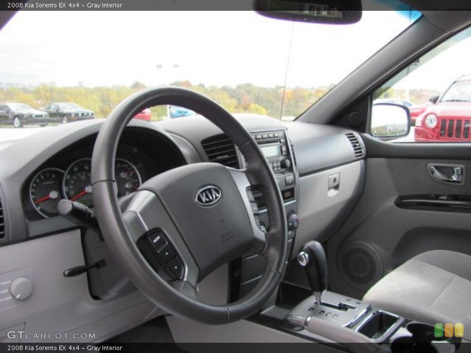 Gray Interior Prime Interior for the 2008 Kia Sorento EX 4x4 #38661366