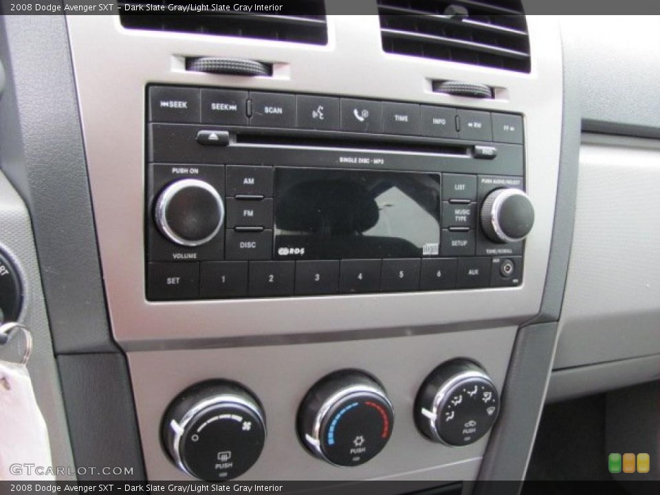 Dark Slate Gray/Light Slate Gray Interior Controls for the 2008 Dodge Avenger SXT #38664938