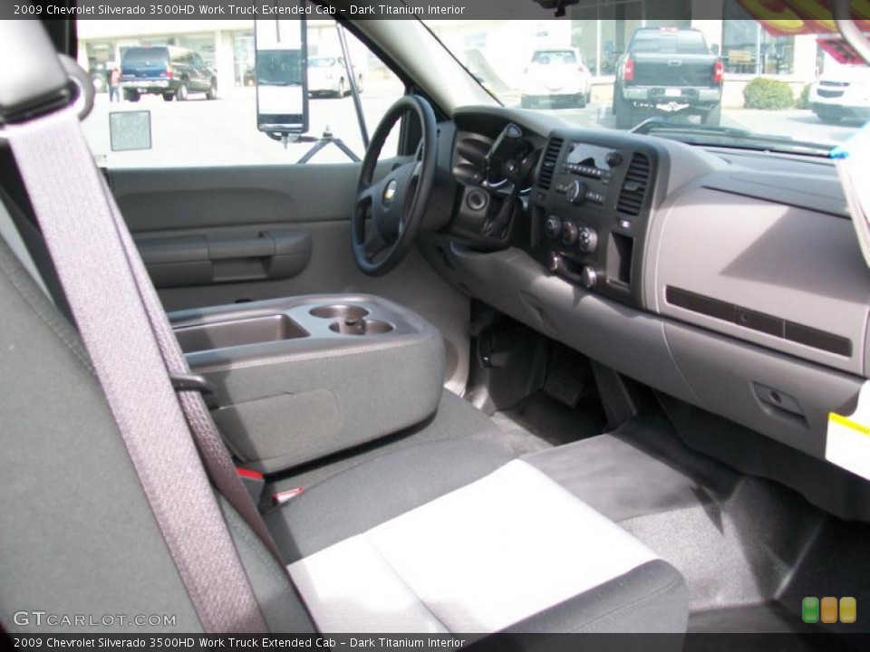 Dark Titanium Interior Photo for the 2009 Chevrolet Silverado 3500HD Work Truck Extended Cab #38665142