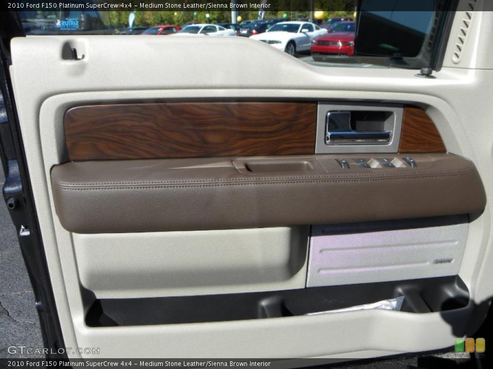 Medium Stone Leather/Sienna Brown Interior Door Panel for the 2010 Ford F150 Platinum SuperCrew 4x4 #38665626