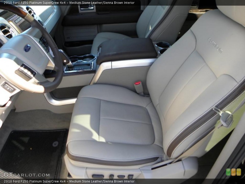 Medium Stone Leather/Sienna Brown Interior Prime Interior for the 2010 Ford F150 Platinum SuperCrew 4x4 #38665654