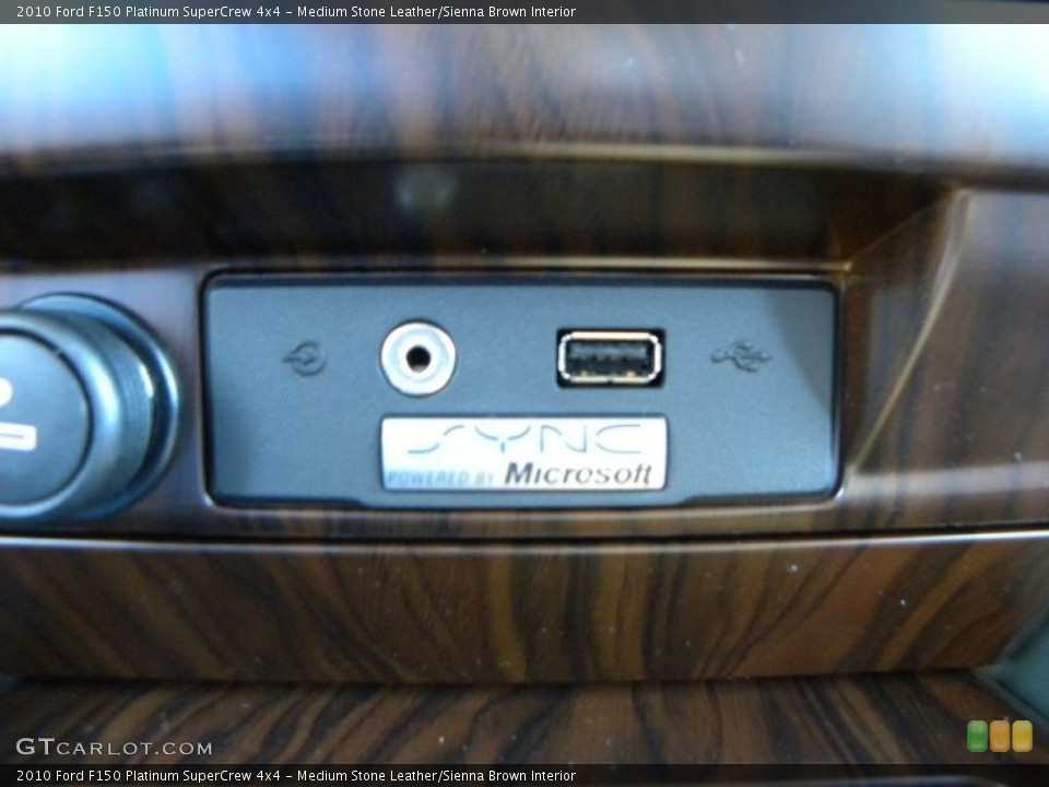Medium Stone Leather/Sienna Brown Interior Controls for the 2010 Ford F150 Platinum SuperCrew 4x4 #38665742
