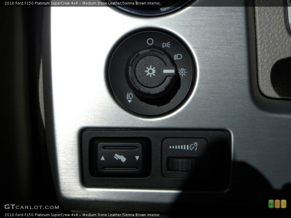 Medium Stone Leather/Sienna Brown Interior Controls for the 2010 Ford F150 Platinum SuperCrew 4x4 #38665846