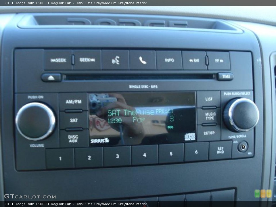 Dark Slate Gray/Medium Graystone Interior Controls for the 2011 Dodge Ram 1500 ST Regular Cab #38666034