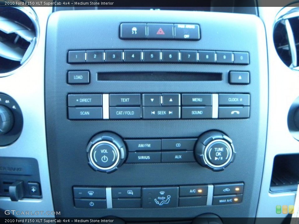 Medium Stone Interior Controls for the 2010 Ford F150 XLT SuperCab 4x4 #38666238