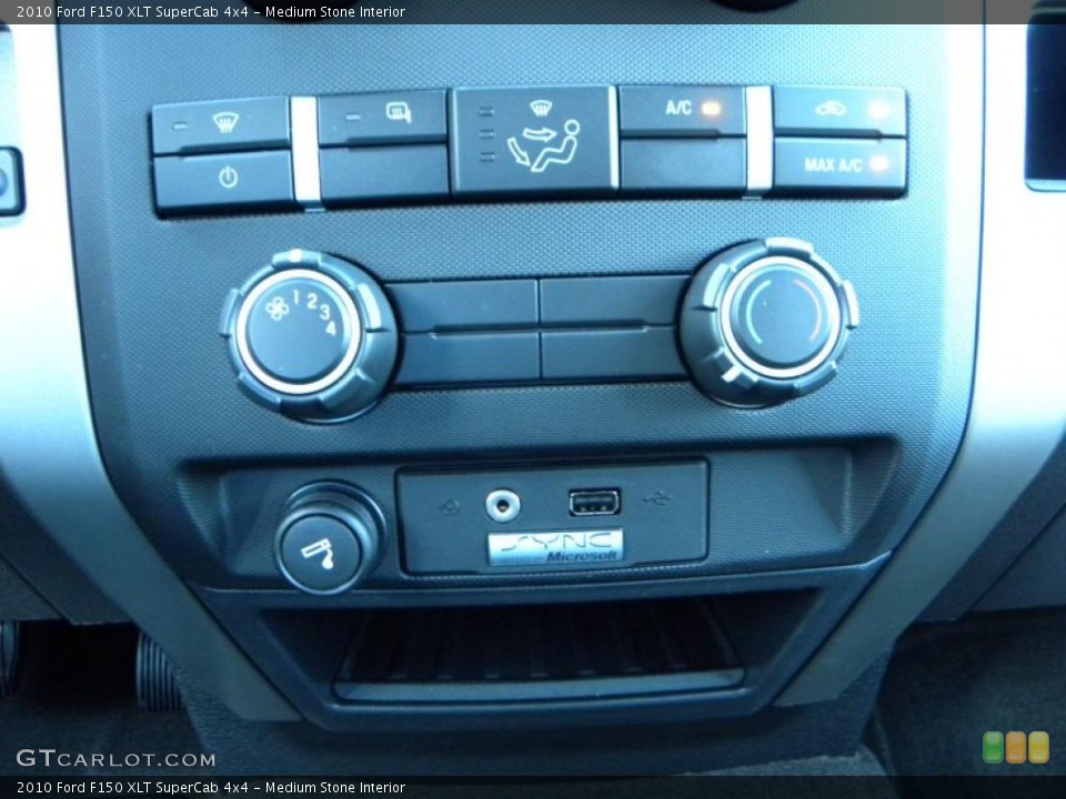 Medium Stone Interior Controls for the 2010 Ford F150 XLT SuperCab 4x4 #38666254
