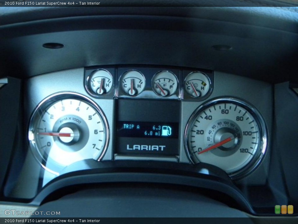 Tan Interior Gauges for the 2010 Ford F150 Lariat SuperCrew 4x4 #38666682