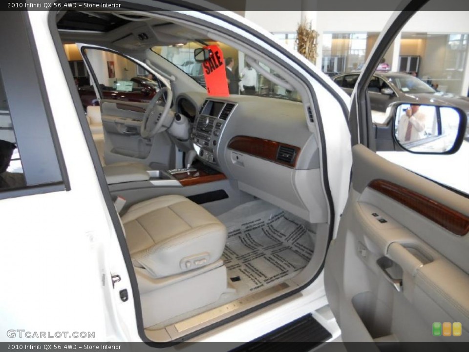 Stone Interior Prime Interior for the 2010 Infiniti QX 56 4WD #38666990