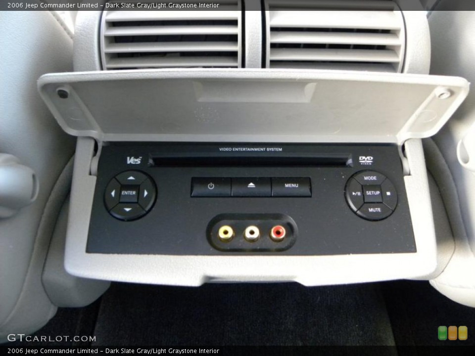 Dark Slate Gray/Light Graystone Interior Controls for the 2006 Jeep Commander Limited #38667462
