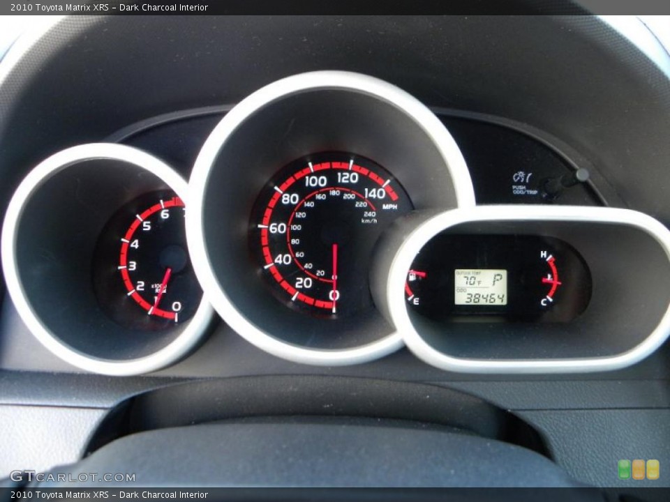 Dark Charcoal Interior Gauges for the 2010 Toyota Matrix XRS #38669894