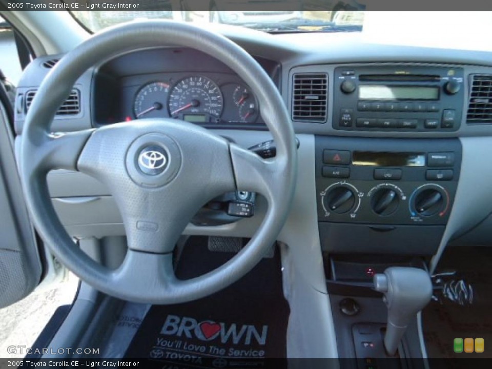 Light Gray Interior Dashboard for the 2005 Toyota Corolla CE #38675834