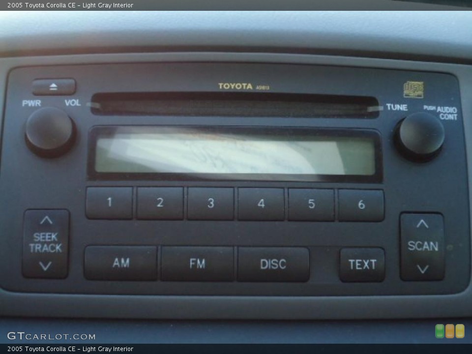 Light Gray Interior Controls for the 2005 Toyota Corolla CE #38675866