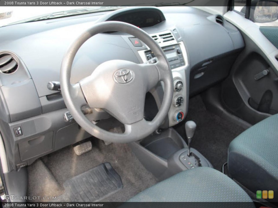 Dark Charcoal Interior Prime Interior for the 2008 Toyota Yaris 3 Door Liftback #38676954
