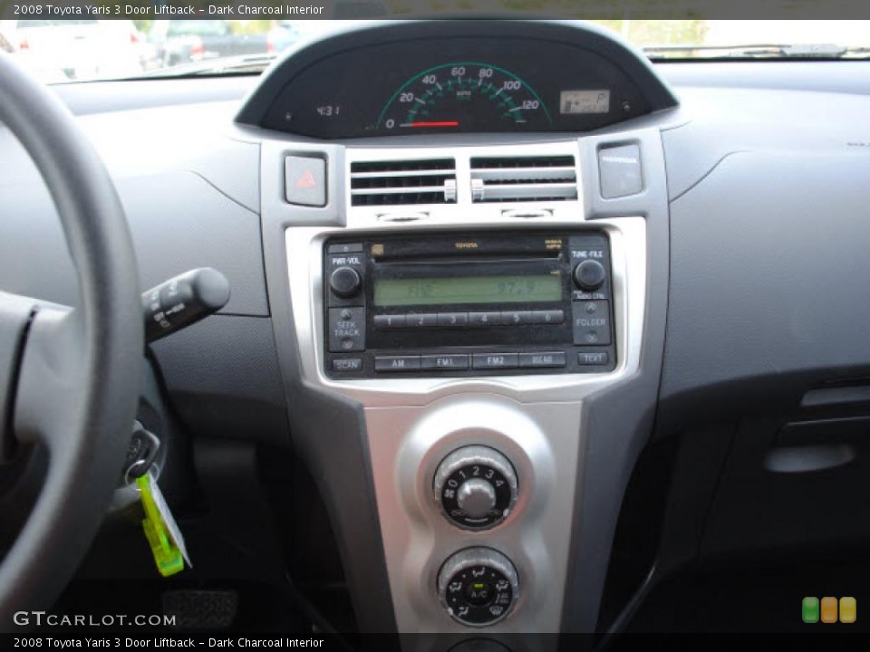 Dark Charcoal Interior Controls for the 2008 Toyota Yaris 3 Door Liftback #38676998