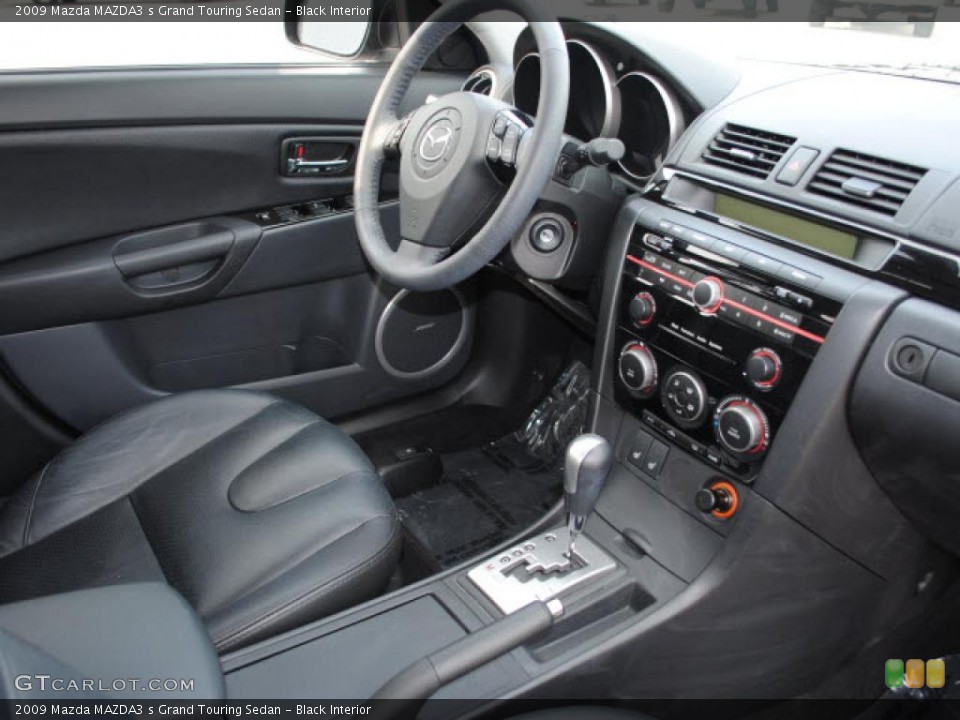 Black Interior Dashboard for the 2009 Mazda MAZDA3 s Grand Touring Sedan #38677610