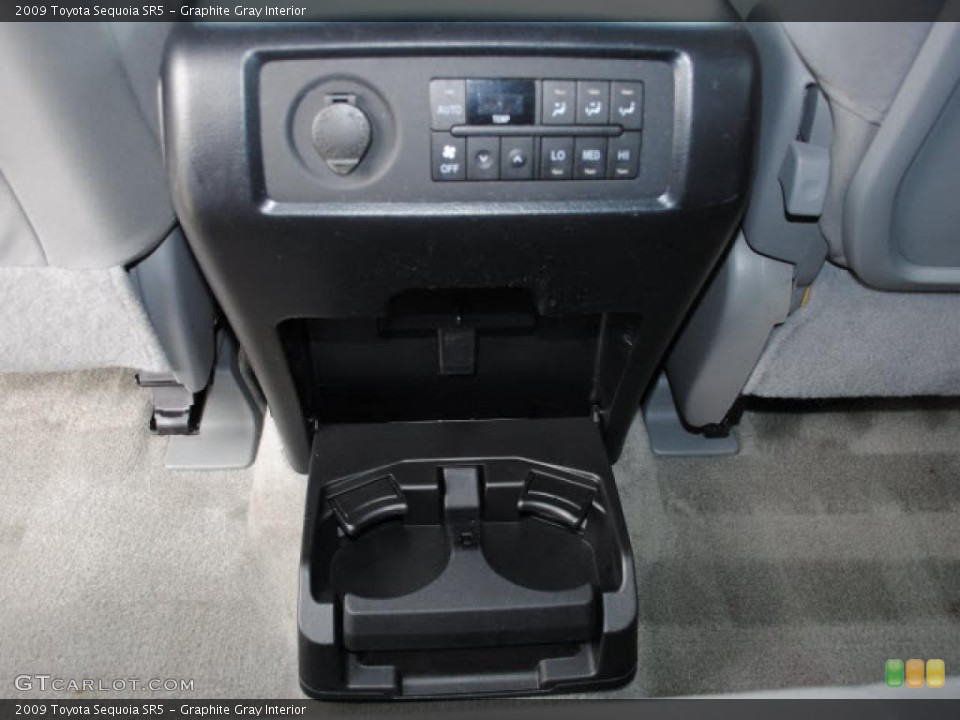 Graphite Gray Interior Controls for the 2009 Toyota Sequoia SR5 #38678778
