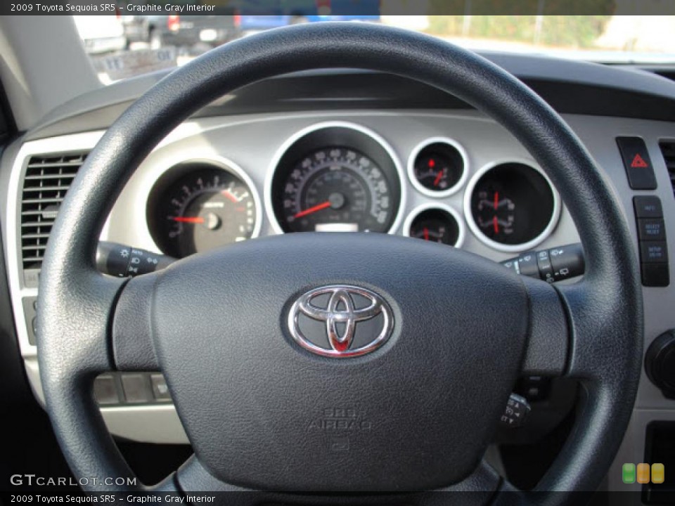 Graphite Gray Interior Steering Wheel for the 2009 Toyota Sequoia SR5 #38678858