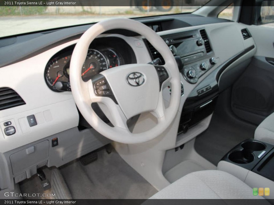 Light Gray Interior Dashboard for the 2011 Toyota Sienna LE #38679554