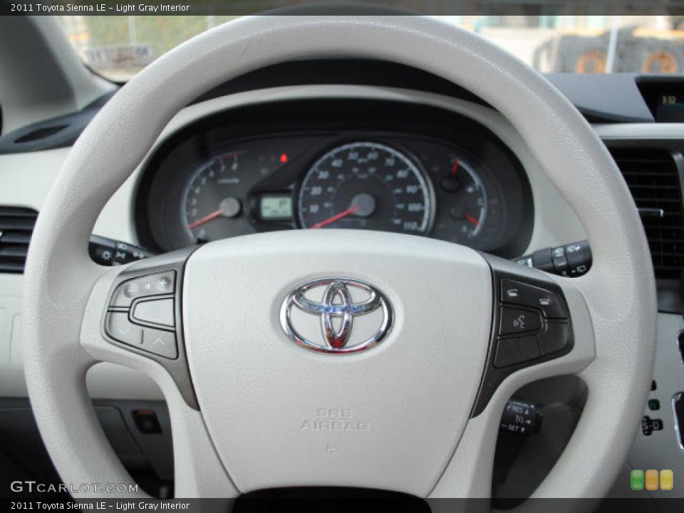 Light Gray Interior Steering Wheel for the 2011 Toyota Sienna LE #38679578