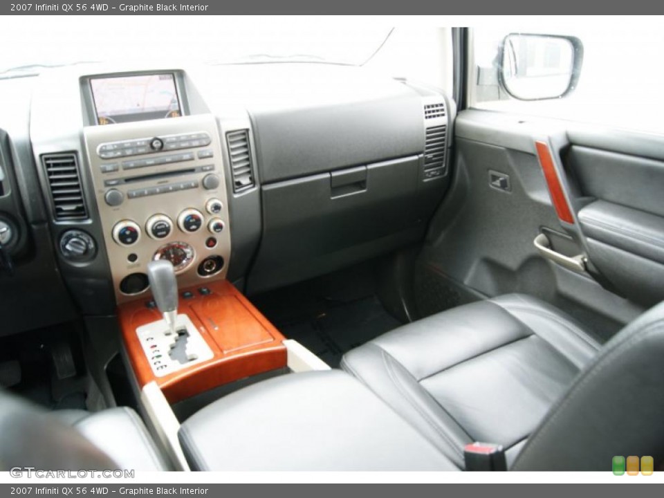 Graphite Black Interior Dashboard for the 2007 Infiniti QX 56 4WD #38680934