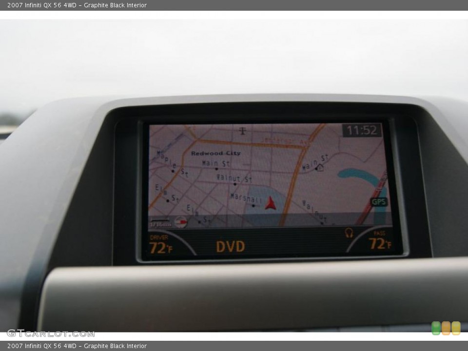 Graphite Black Interior Navigation for the 2007 Infiniti QX 56 4WD #38680982