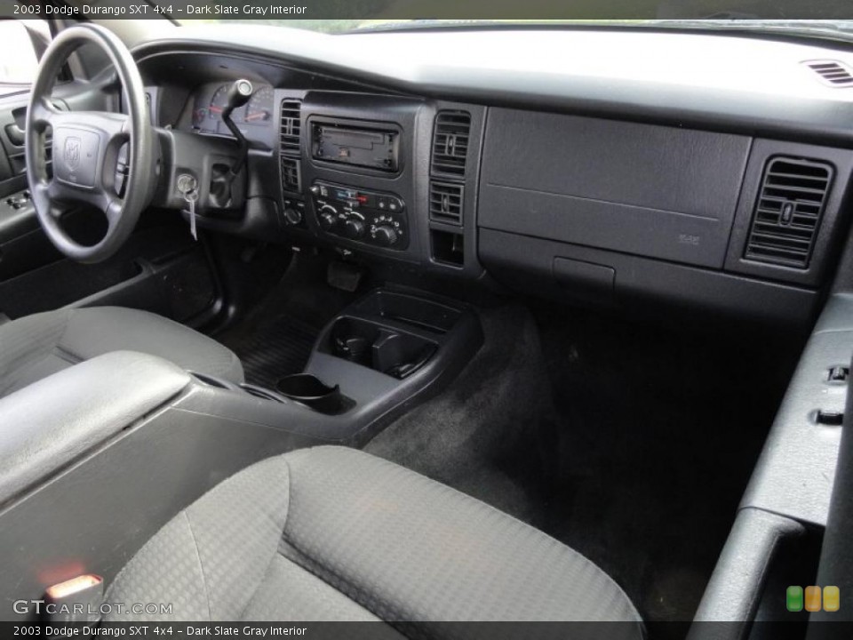 Dark Slate Gray Interior Dashboard for the 2003 Dodge Durango SXT 4x4 #38681102