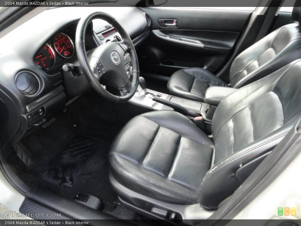 Black Interior Prime Interior for the 2004 Mazda MAZDA6 s Sedan #38681662