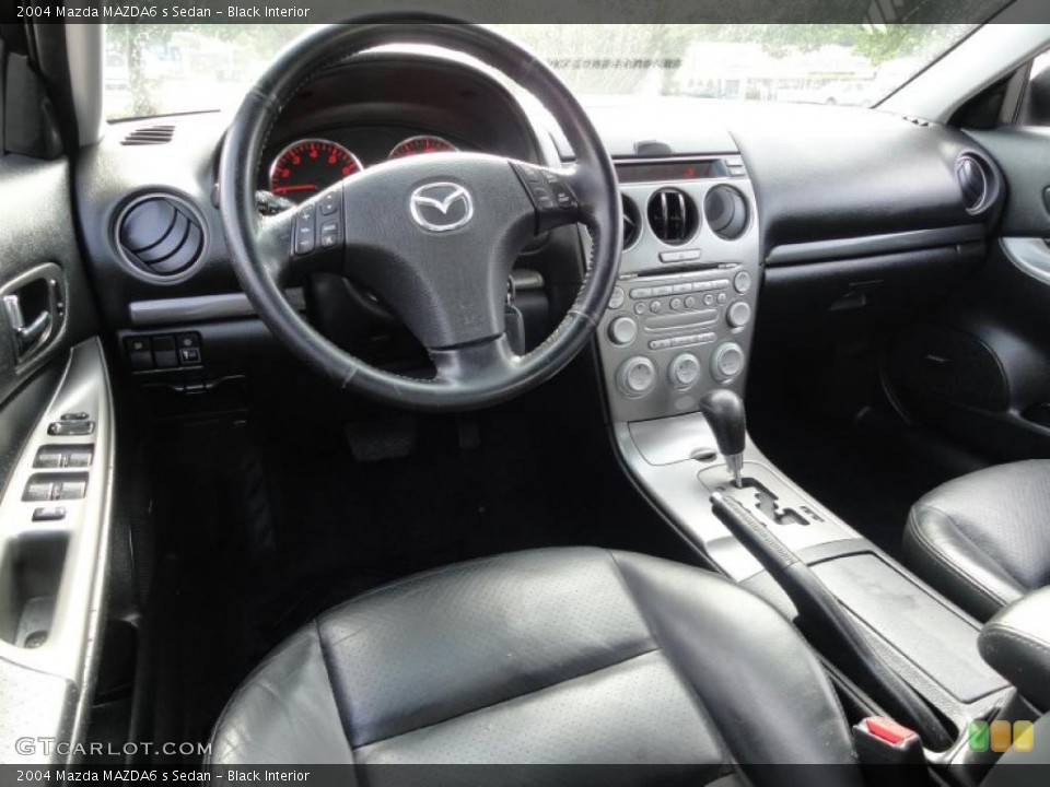Black Interior Dashboard for the 2004 Mazda MAZDA6 s Sedan #38681690