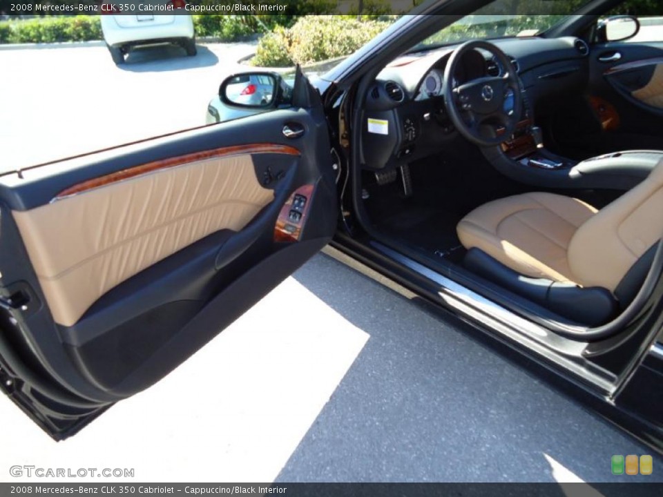Cappuccino/Black Interior Photo for the 2008 Mercedes-Benz CLK 350 Cabriolet #38683974