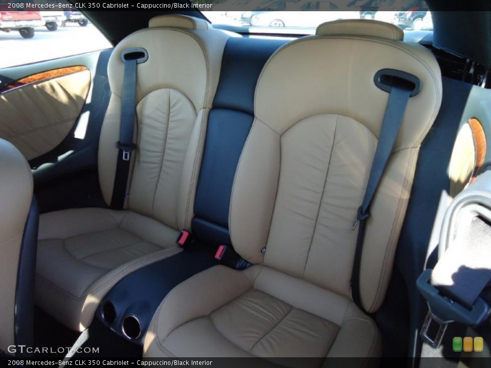 Cappuccino/Black Interior Photo for the 2008 Mercedes-Benz CLK 350 Cabriolet #38684038