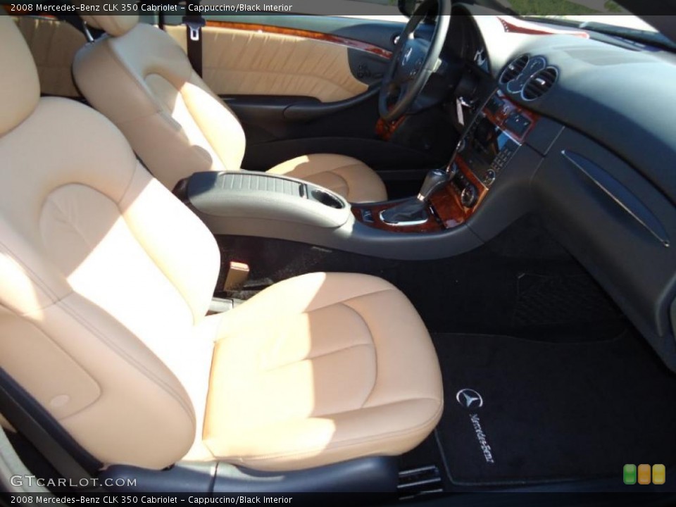 Cappuccino/Black Interior Photo for the 2008 Mercedes-Benz CLK 350 Cabriolet #38684174