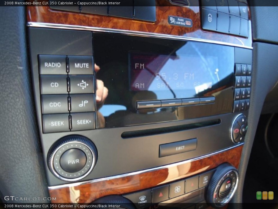 Cappuccino/Black Interior Controls for the 2008 Mercedes-Benz CLK 350 Cabriolet #38684358