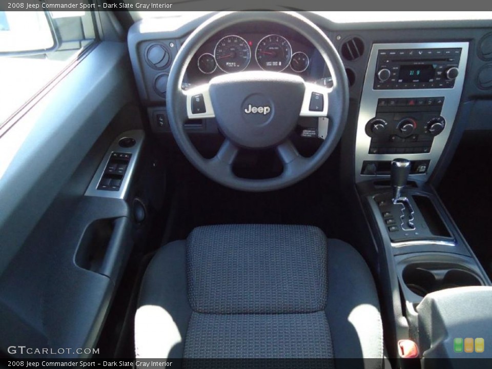 Dark Slate Gray Interior Dashboard for the 2008 Jeep Commander Sport #38684498