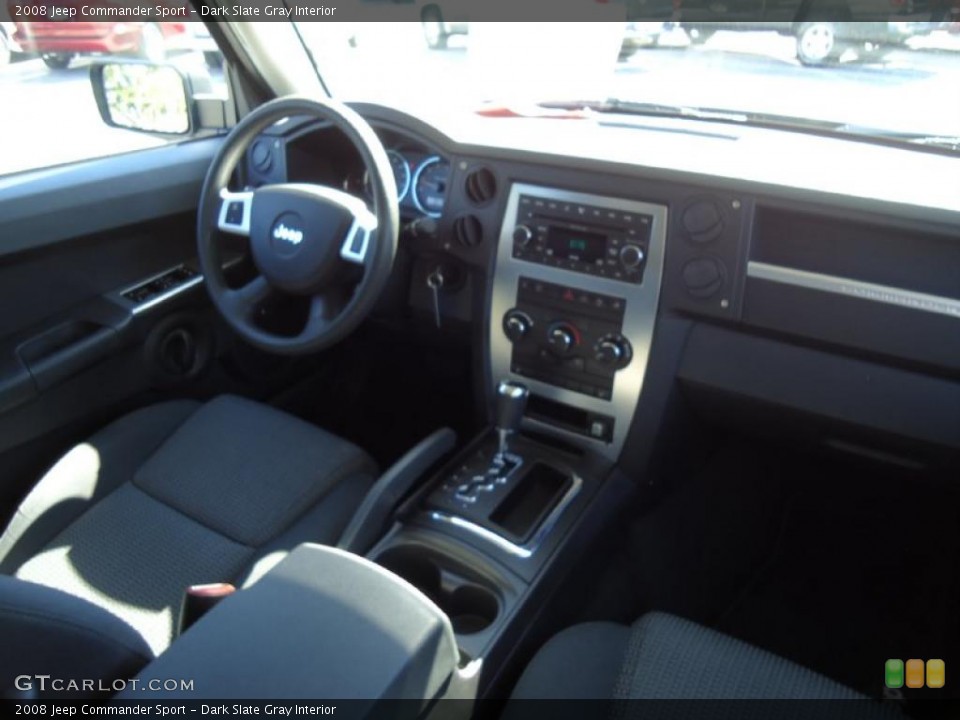 Dark Slate Gray Interior Dashboard for the 2008 Jeep Commander Sport #38684602
