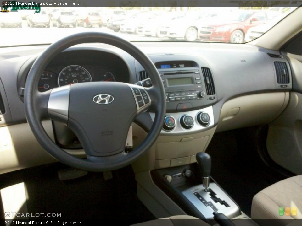 Beige Interior Prime Interior for the 2010 Hyundai Elantra GLS #38684622