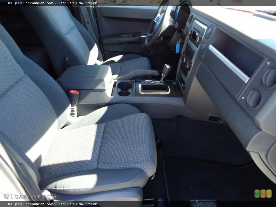 Dark Slate Gray Interior Photo for the 2008 Jeep Commander Sport #38684626