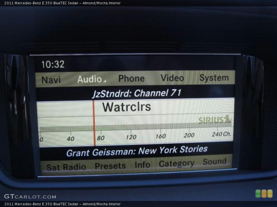Almond/Mocha Interior Navigation for the 2011 Mercedes-Benz E 350 BlueTEC Sedan #38684962
