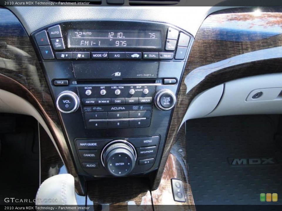 Parchment Interior Controls for the 2010 Acura MDX Technology #38685762