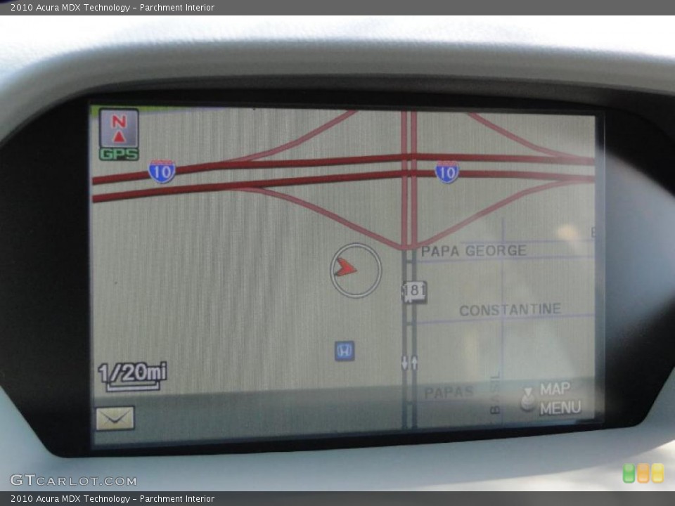 Parchment Interior Navigation for the 2010 Acura MDX Technology #38685766