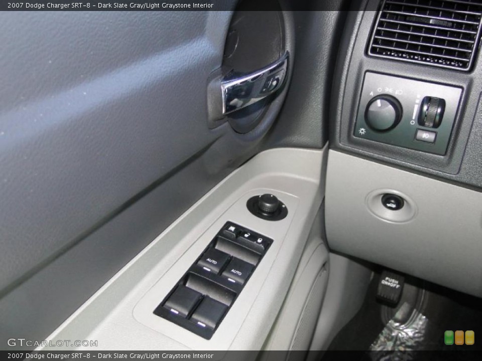 Dark Slate Gray/Light Graystone Interior Controls for the 2007 Dodge Charger SRT-8 #38685930