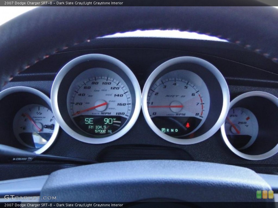 Dark Slate Gray/Light Graystone Interior Gauges for the 2007 Dodge Charger SRT-8 #38685938