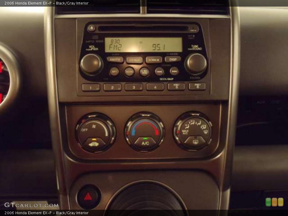 Black/Gray Interior Controls for the 2006 Honda Element EX-P #38688536
