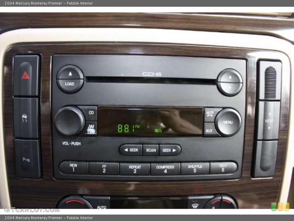 Pebble Interior Controls for the 2004 Mercury Monterey Premier #38688540
