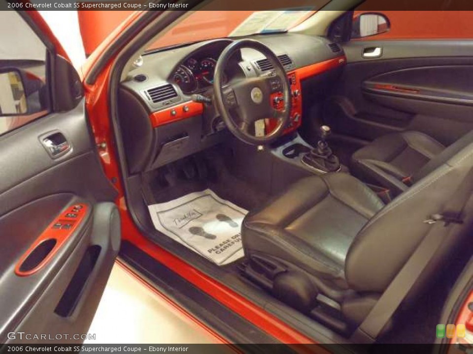 Ebony Interior Prime Interior for the 2006 Chevrolet Cobalt SS Supercharged Coupe #38688856