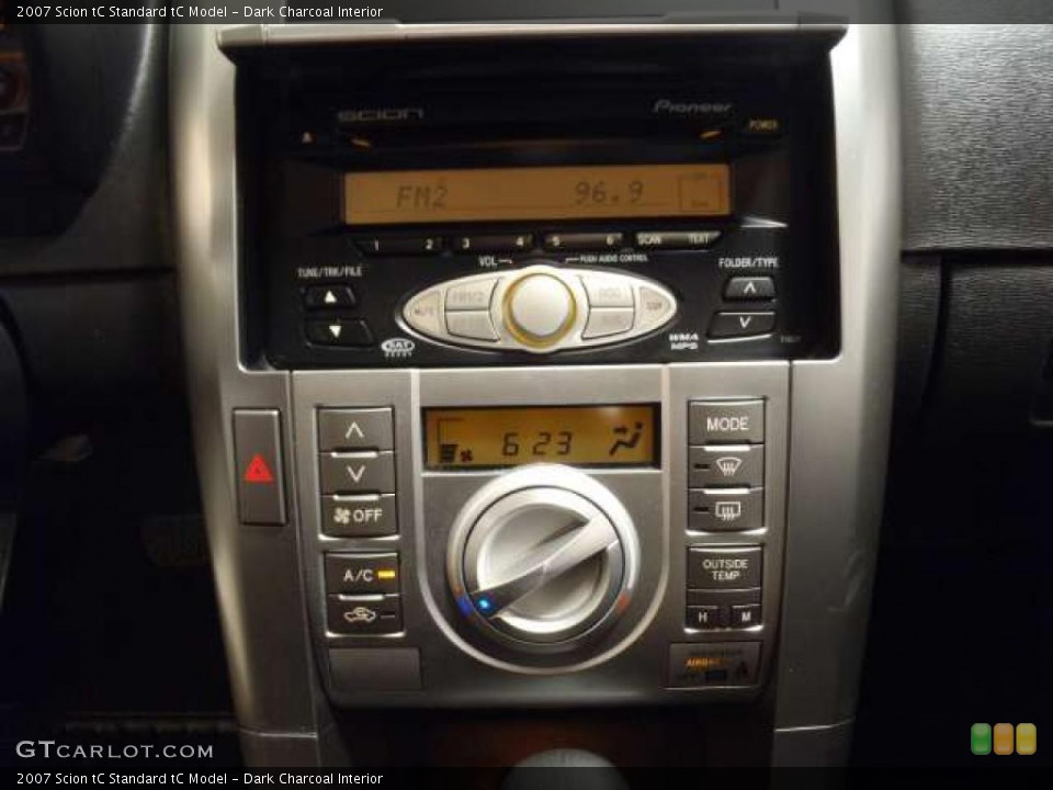 Dark Charcoal Interior Controls for the 2007 Scion tC  #38688864