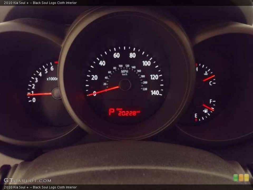 Black Soul Logo Cloth Interior Gauges for the 2010 Kia Soul + #38688896