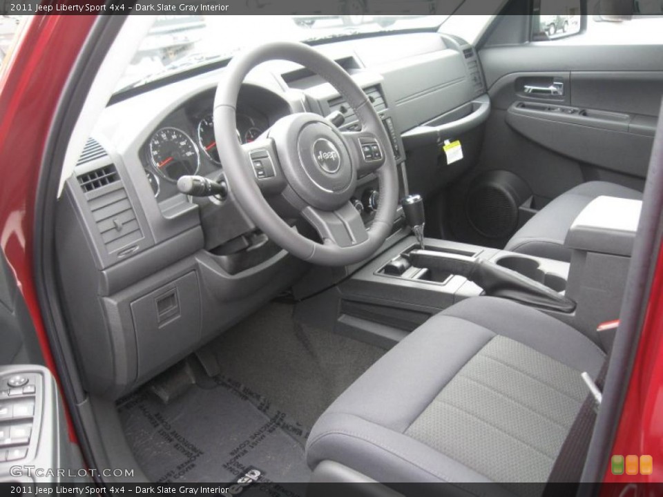 Dark Slate Gray Interior Prime Interior for the 2011 Jeep Liberty Sport 4x4 #38692382