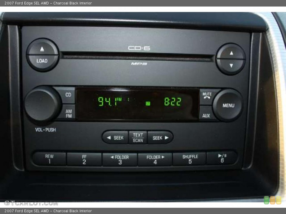 Charcoal Black Interior Controls for the 2007 Ford Edge SEL AWD #38693790