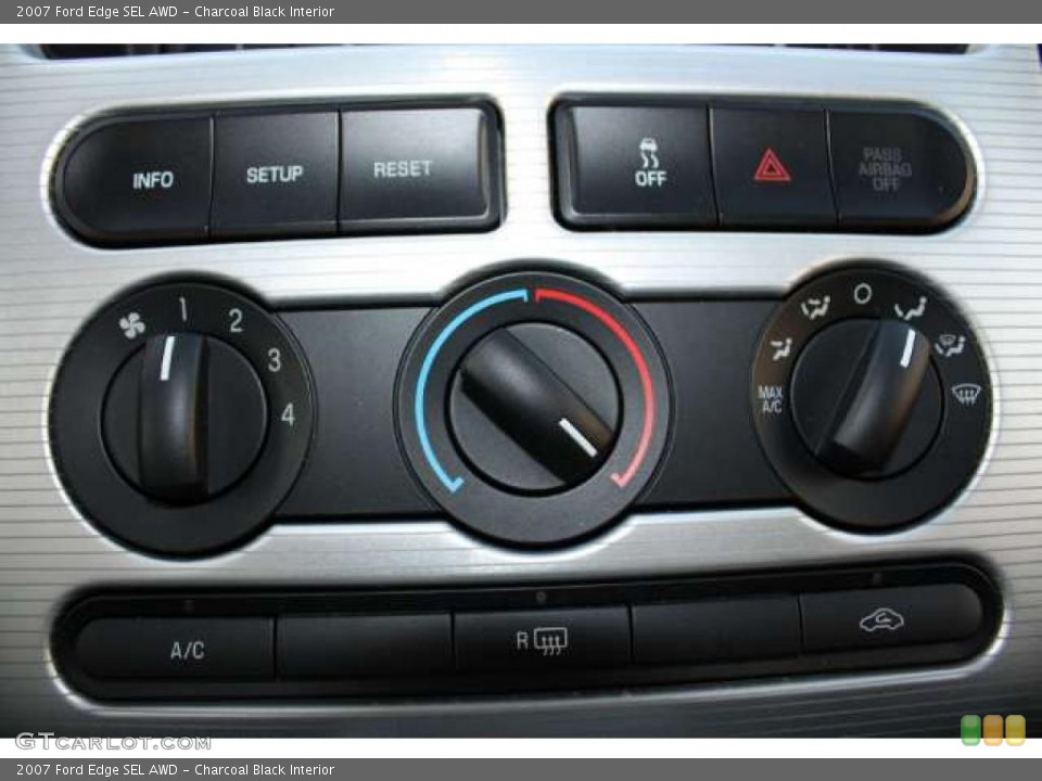 Charcoal Black Interior Controls for the 2007 Ford Edge SEL AWD #38693808